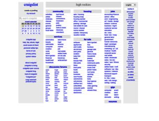 Craigslist high rockies jobs. Things To Know About Craigslist high rockies jobs. 